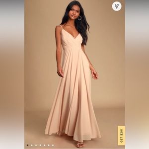 Lulus Baby Pink Mesh Maxi Dress
